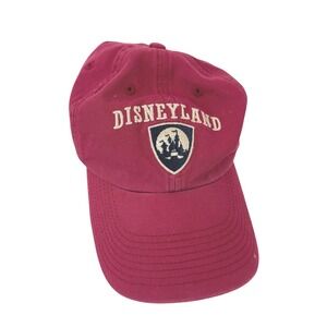 Disney Disneyland Resort Maroon Cotton Baseball Cap Adult Adjustable Hat Mickey